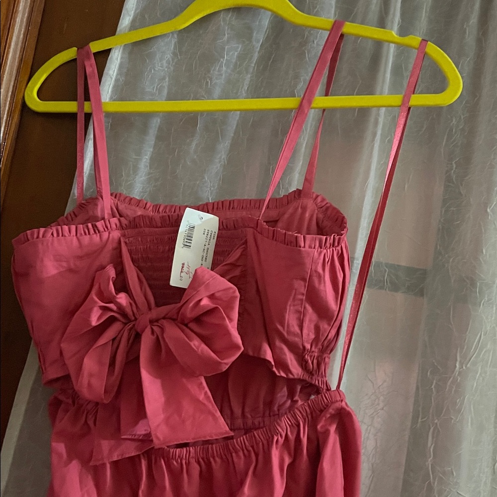 INTERMIX Cynthia Smocked Cotton Midi Dress NWT - Picture 6 of 7